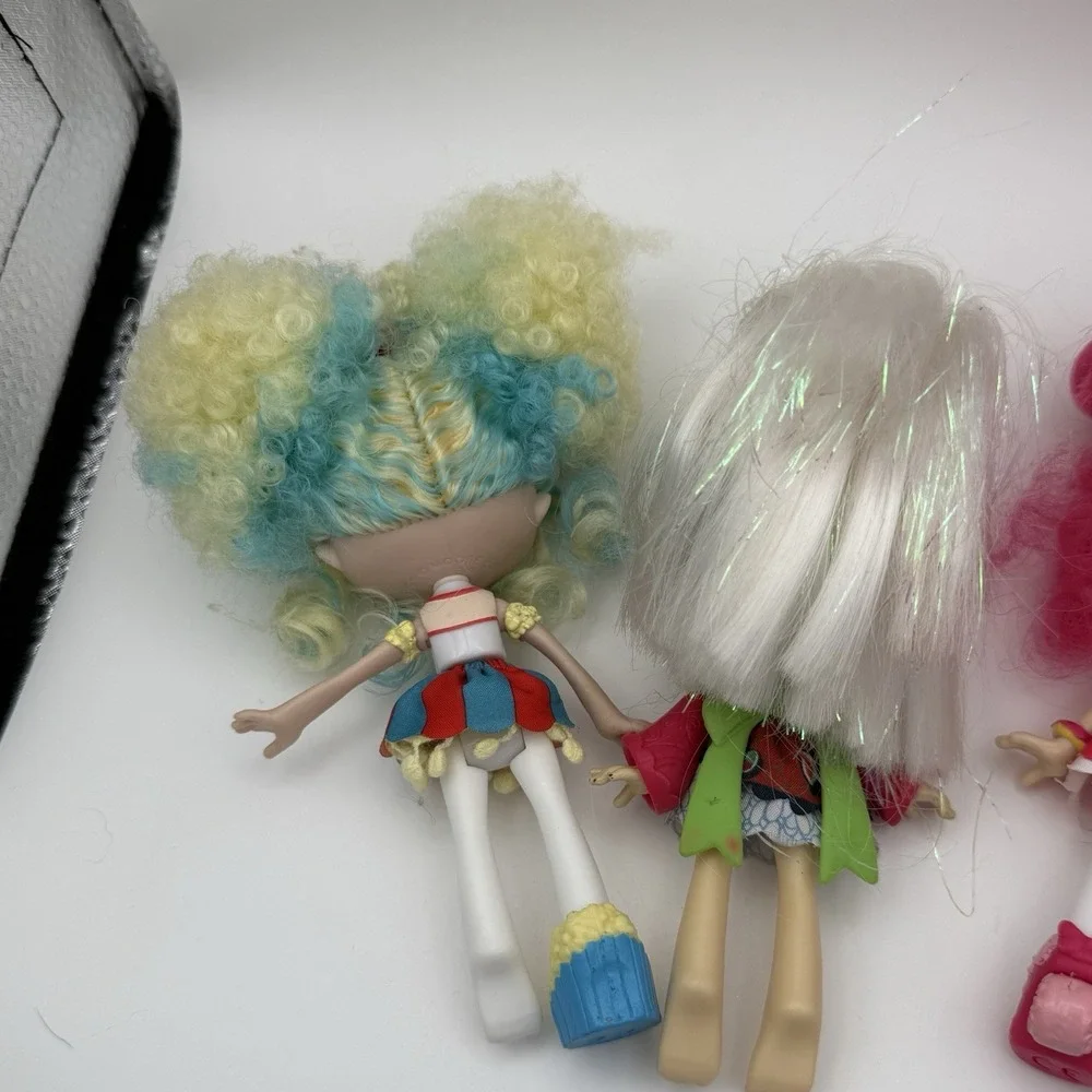 Shopkins‎ Shoppies Doll Lot of  3 Popette Popcorn,  Sara Sushi & Donatina Donut